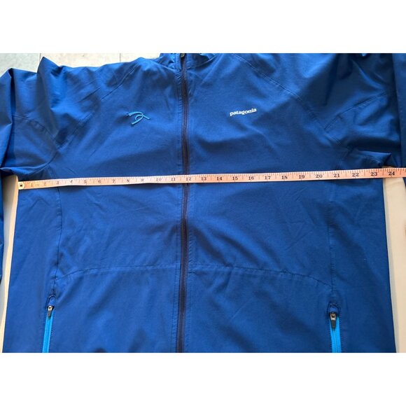 Patagonia Men Lightweight Blue Full-Zip Windbreaker Size L - Picture 7 of 8